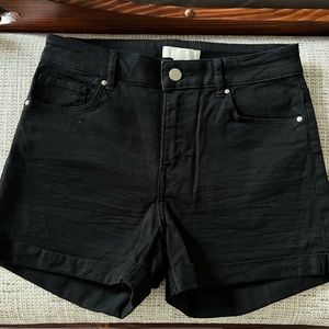 High Waisted Black H&M Jean Shorts